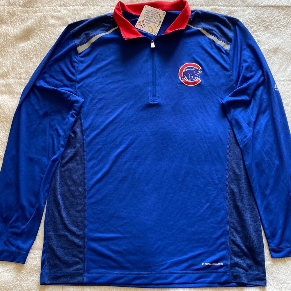 MAJESTIC men's blue long-sleeved t-shirt, Size L (large)